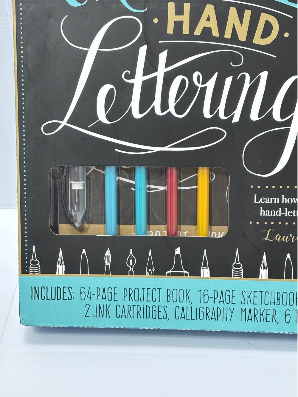 Creative Hand Lettering Kit with Project Book, Sketchbook, Calligraphy Pen, Ink, - Picture 6 of 9